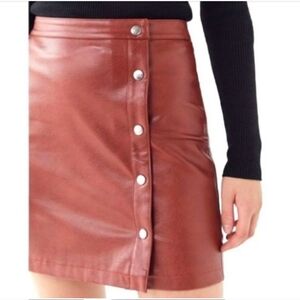Urban Outfitters Faux Leather Mini Skirt